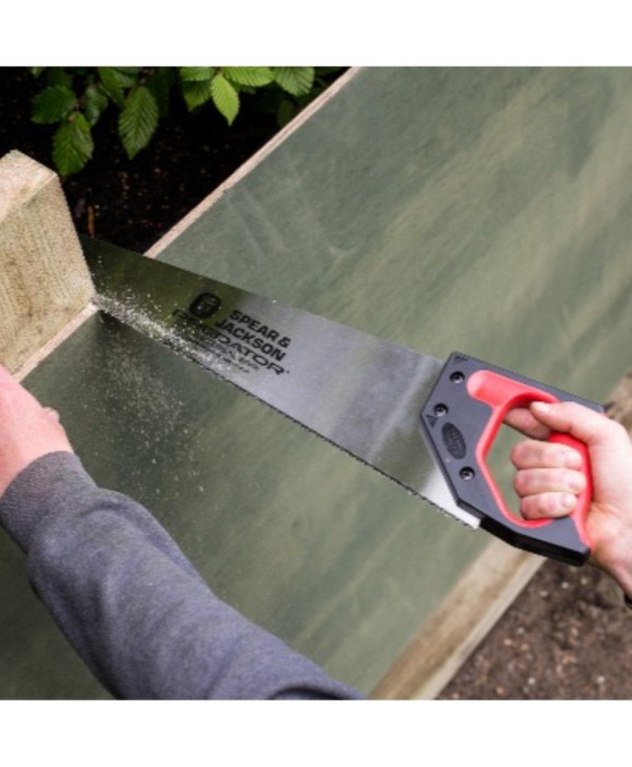 Fierastrau manual Predator universal cu maner Suregrip, lama 356 mm, 14 TPI, Spear & Jackson Woodworking [2]