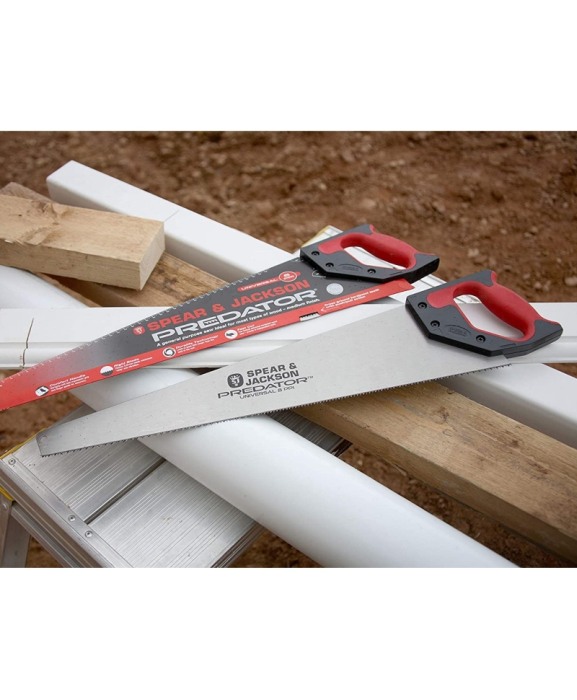 Fierastrau manual Predator universal cu maner Suregrip, lama 508 mm, 8 TPI, Spear & Jackson Woodworking [4]