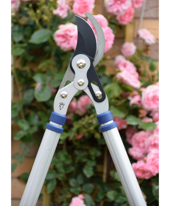 Foarfeca crengi tip bypass cu lama otel carbon cu teflon, maner aluminiu telescopic, Spear & Jackson Razorsharp Advantage [2]