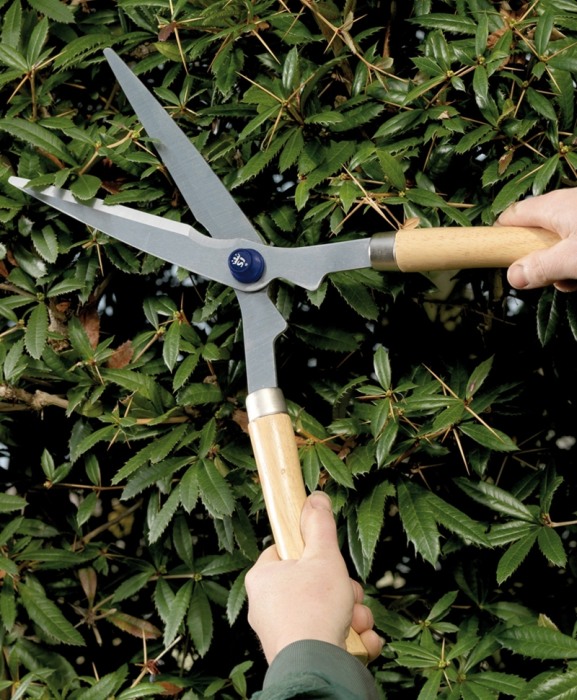 Foarfeca gradina ajustabila cu lama otel carbon C50 placata cu crom, manere lemn, Spear & Jackson Razorsharp Advantage [2]