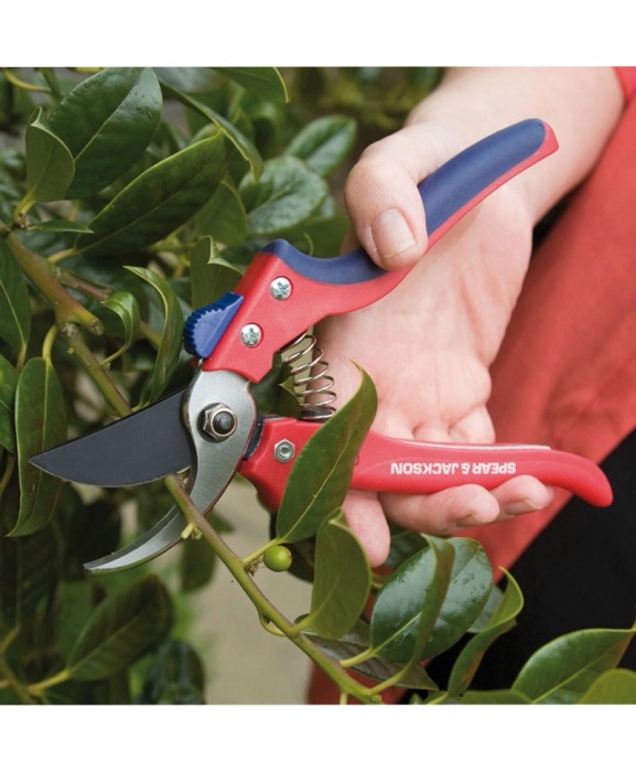 Foarfeca medie gradina tip bypass cu lama otel SK5 cu teflon, maner lat, Spear & Jackson Razorsharp Advantage [2]