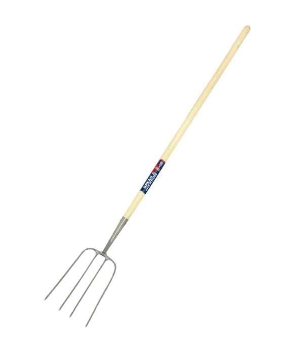 Furca compost cu 4 coarne otel carbon, coada lemn, Spear & Jackson Neverbend Professional [2]