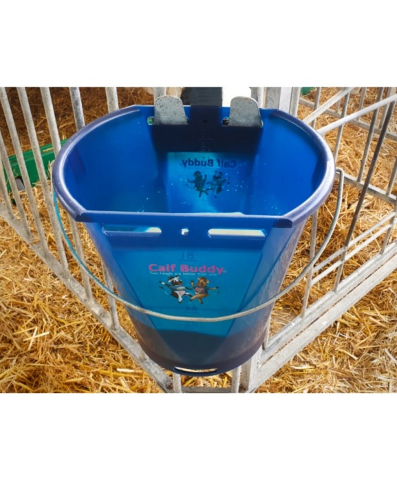 Galeata cu tetina pentru alaptarea viteilor, Milk Bar Calf Buddy, 9l, semitransparenta, cu maner metalic [2]