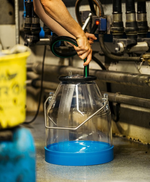 Galeata lapte plastic transparenta 30 litri, Akroh [2]