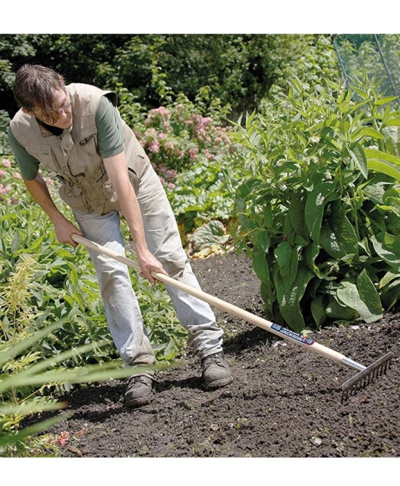 Grebla dreapta cu dinti din inox, coada lemn, Spear & Jackson Neverbend Stainless [2]