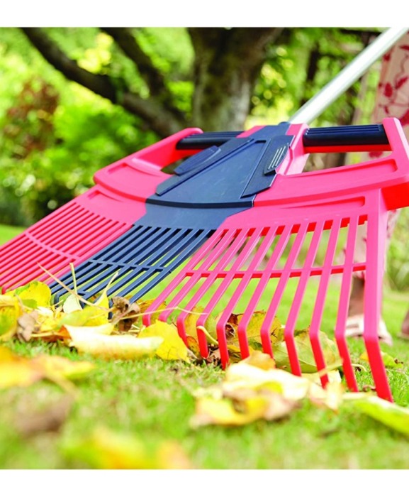 Grebla tip evantai flexibila, 3 in 1 cu dinti de plastic, coada de aluminiu, Spear & Jackson Garden Tidy [6]