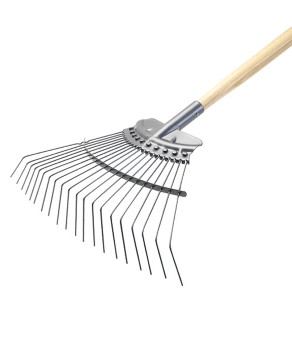 Grebla tip evantai Heavy Duty flexibila cu dinti din otel carbon, coada lemn, Spear & Jackson Kew Garden [2]