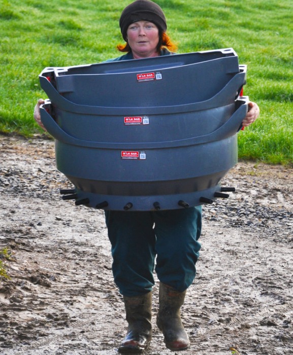 Hranitoare comuna vitei cu 10 tetine, Milk Bar, 60l cu carlige de fixare Ezi Lock [5]