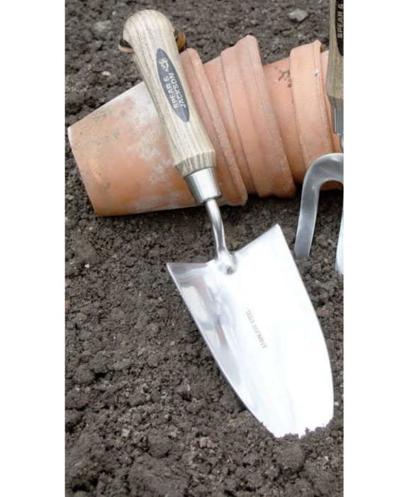 Plantator lat cu lama inox, maner lemn, Spear & Jackson Traditional Stainless [3]