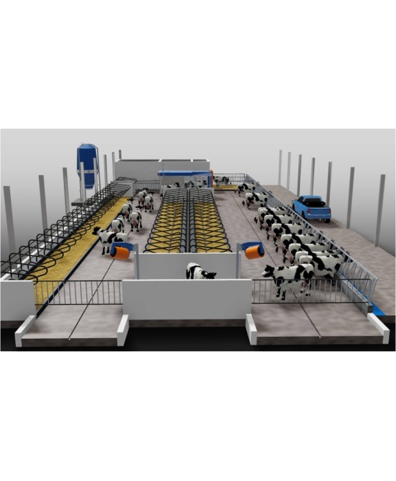 Robot de muls vaci BouMatic Gemini UP cu un post [12]