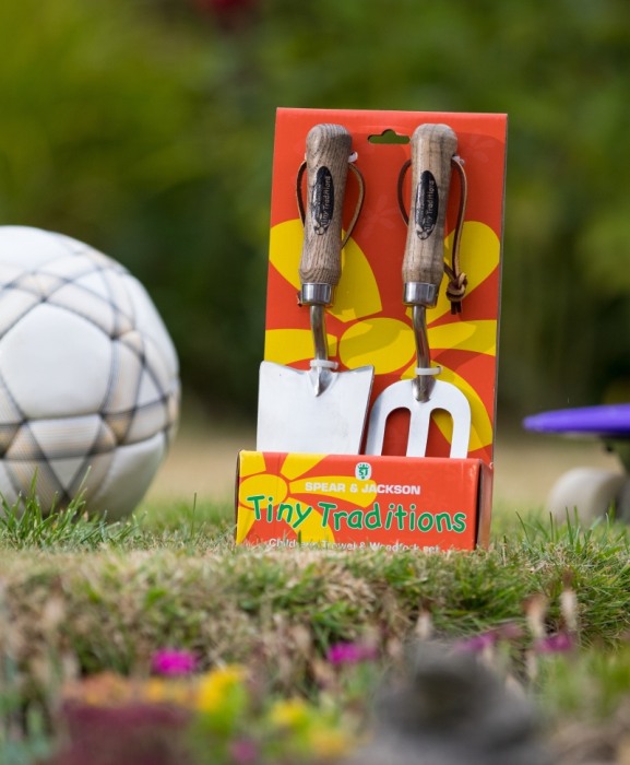 Set gradinarit cadou pentru copii cu doua piese cu lame inox, manere lemn, Spear & Jackson [3]
