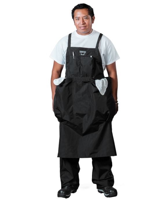 Sort protectie mulgator Udder Tech, cu doua buzunare mari, nailon - impermeabil, negru [2]