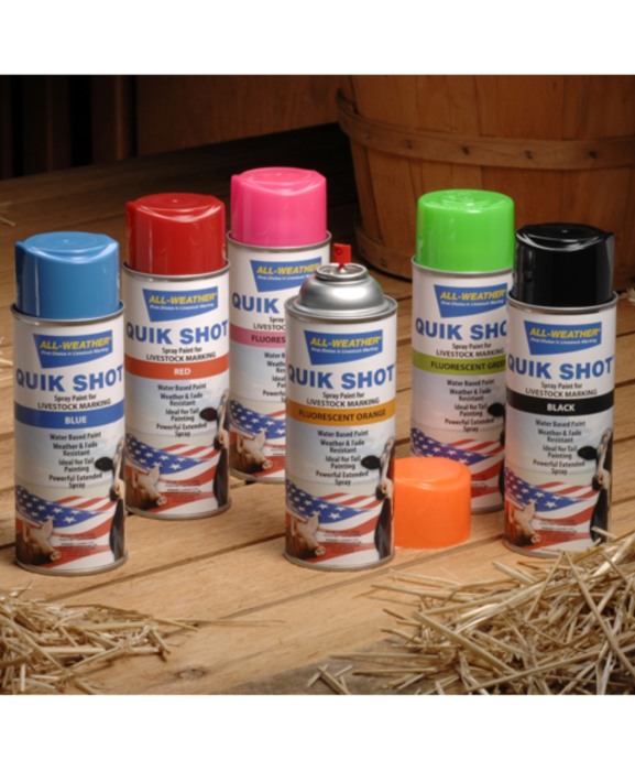 Spray vopsea pe baza de apa, cu uscare rapida, pentru marcarea animalelor, All-Weather Quickshot [3]