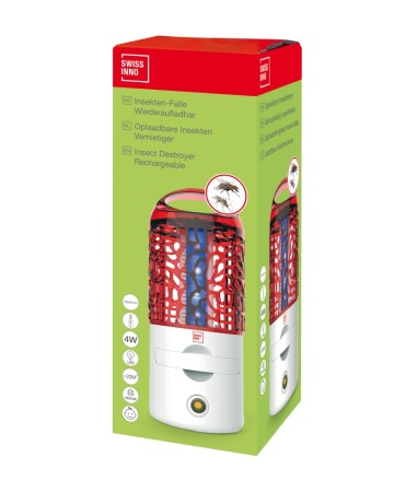 Impotriva insectelor - Aparat protectie impotriva insectelor, cu baterii, LED UV, Swissinno Insect Destroyer Battery 4W, 20 mp