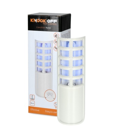 Impotriva insectelor - Aparat protectie impotriva mustelor cu bec UV si hartie adeziva, Knock Off InsectKiller Home, 9W