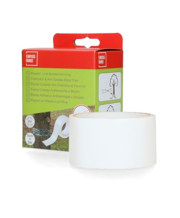 Impotriva furnicilor - Banda adeziva protectie copaci impotriva furnicilor si omizilor, 5cm x 5m, Swissinno Tree Grease Band