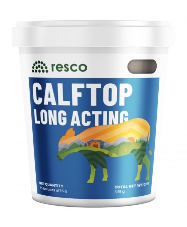 Suplimente nutritive - Bolusuri cu eliberare lenta de microel. pentru vitei, Resco Calftop Long Acting, cutie 25 bucati