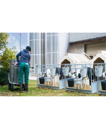 Boxa comuna pentru 2-3 vitei, Calf-Tel TwinHutch cu FlexyFence H&L [3]