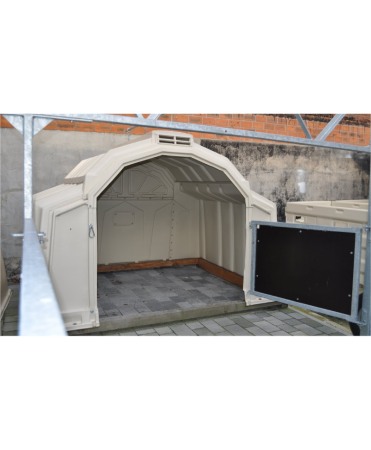 Boxa comuna pentru 5-7 vitei, Calf-Tel MultiMAX, cu sina de transport [1]