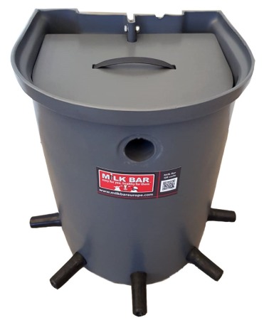 Capac pentru galeata alaptare vitei Milk Bar cu 5 tetine, set 5 bucati [1]