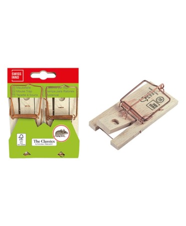 Capcana clasica soareci, lemn FSC, Swissinno Mouse Trap Classic, set 2 bucati [2]