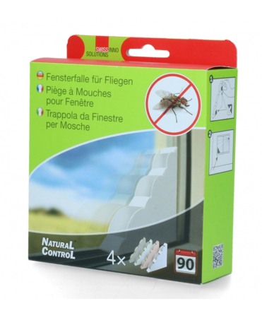 Capcane adezive muste pentru ferestre, Swissinno Window Fly Trap, set 4 bucati [2]