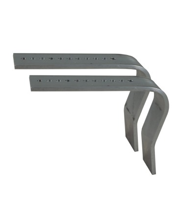 Carlige aluminiu Milk Bar, 40x4,5x250 mm, set 2 bucati [1]