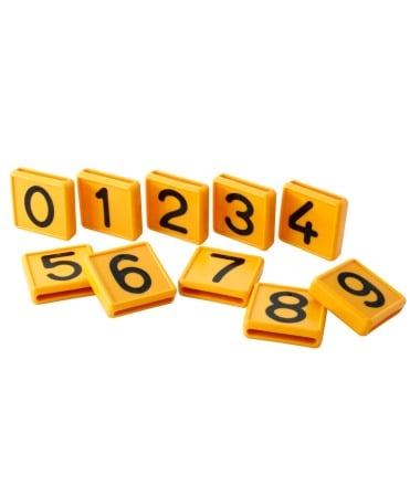 Sanatate si confort cai - Cifra plastic identificare animale, 48x46mm, Akroh