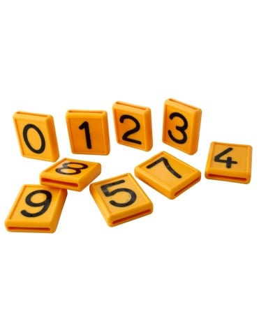 Sanatate si confort cai - Cifra plastic identificare animale, 48x59mm, Akroh