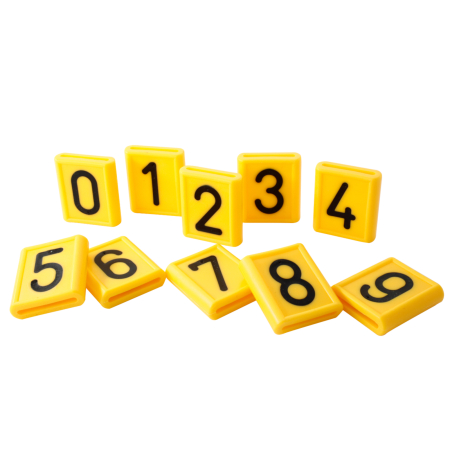 Cai - Cifra plastic identificare animale, 52x59mm, Akroh