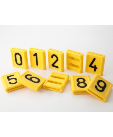 Cifra plastic identificare animale, 52x59mm, Akroh [4]