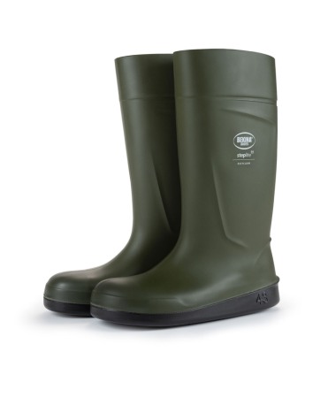 Cizme protectie Bekina Steplite EasyClean, O4 cu talpa plata, verde/negru [1]