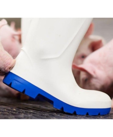 Cizme protectie Bekina Steplite EasyGrip, S4, alb/albastru [14]