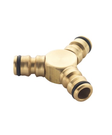 Accesorii gradinarit - Conector rapid triplu din alama, Spear & Jackson