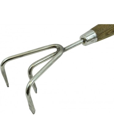 Cultivator cu 3 dinti inox, coada lemn, Spear & Jackson Traditional Stainless [2]