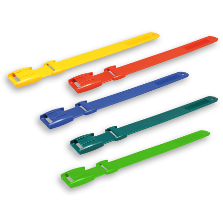 Curea identificare animale, plastic, 34 cm, cu nervuri, Akroh [1]