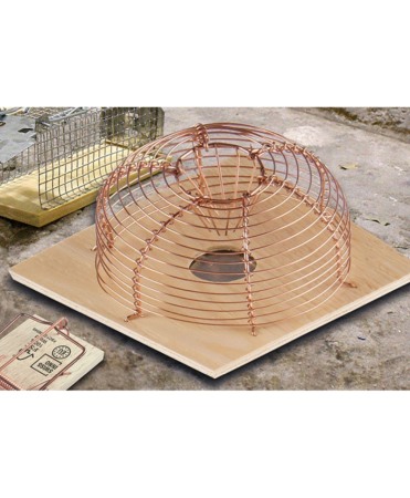 Cusca metalica clasica capturare soareci, rotunda, cu o intrare, Swissinno Mouse Cage Round Classic [2]