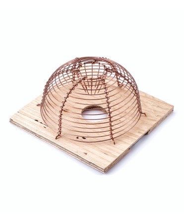 Impotriva rozatoarelor - Cusca metalica clasica capturare soareci, rotunda, cu o intrare, Swissinno Mouse Cage Round Classic