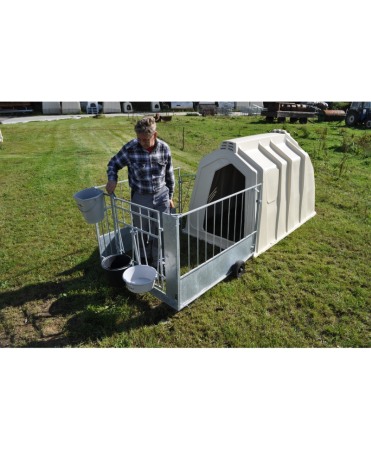 Cuseta individuala vitei Calf-Tel ECO cu gard metalic FlexyFence H&L [4]