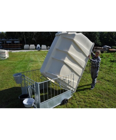 Cuseta individuala vitei Calf-Tel ECO cu gard metalic FlexyFence H&L [16]