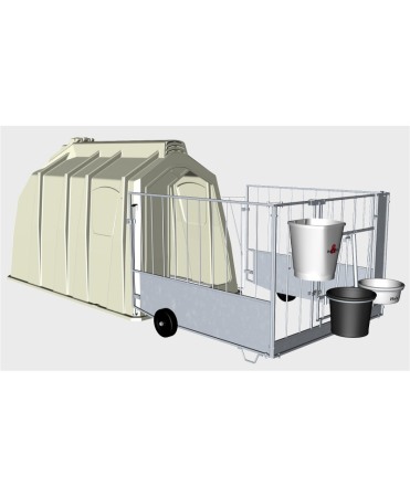 Cuseta individuala vitei Calf-Tel PRO II cu gard metalic FlexyFence H&L [2]