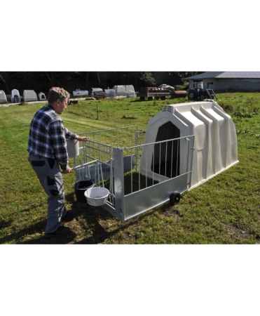 Cuseta individuala vitei Calf-Tel PRO II cu gard metalic FlexyFence H&L [11]