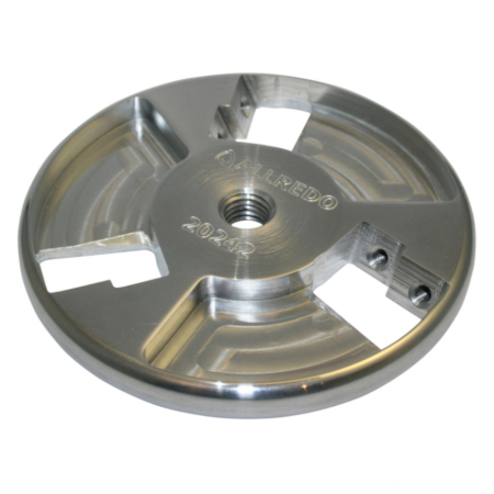 Disc trimaj ongloane 120 mm din aluminiu, inchis, cu 6 lame reversibile din titan, Allredo SA10 [1]