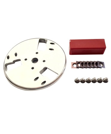 Disc trimaj ongloane 120 mm din aluminiu, inchis, cu 6 lame reversibile din titan, Allredo SA10 [3]