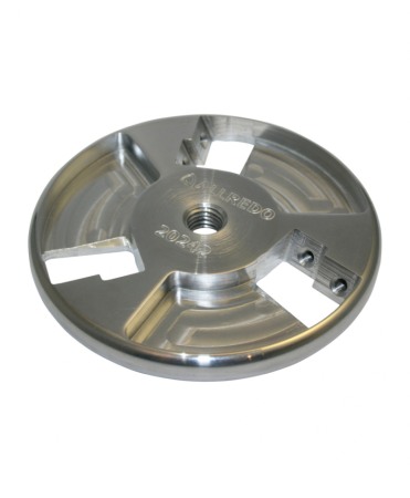 Disc trimaj ongloane 120 mm din aluminiu, inchis, cu 6 lame reversibile din titan, Allredo SA10 [1]