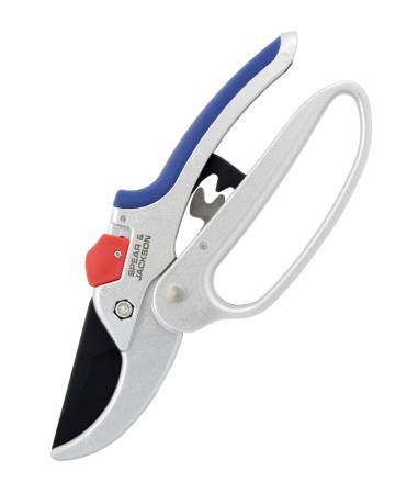 Foarfeci gradinarit - Foarfeca gradina tip nicovala cu lama otel SK5 cu teflon, transmisie cu roti dintate, Spear & Jackson Razorsharp Advance