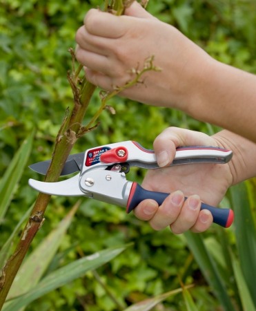 Foarfeca gradina tip nicovala cu mecanism de forta cu lama otel SK5 cu teflon, Spear & Jackson Razorsharp Advance [1]