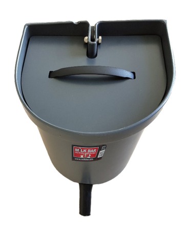 Galeata cu tetina pentru alaptarea viteilor, Milk Bar, 3l cu suport de prindere, capac si carlig de blocare [3]