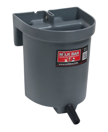 Alaptare vitei - Galeata cu tetina pentru alaptarea viteilor, Milk Bar, 3l cu suport de prindere, capac si carlig de blocare