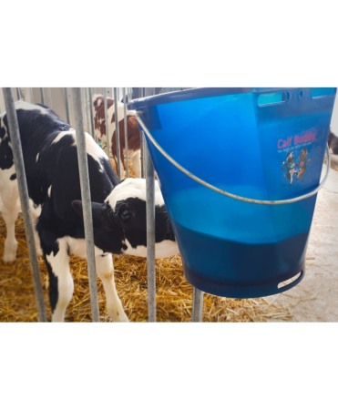 Galeata cu tetina pentru alaptarea viteilor, Milk Bar Calf Buddy, 9l, semitransparenta, cu maner metalic [2]